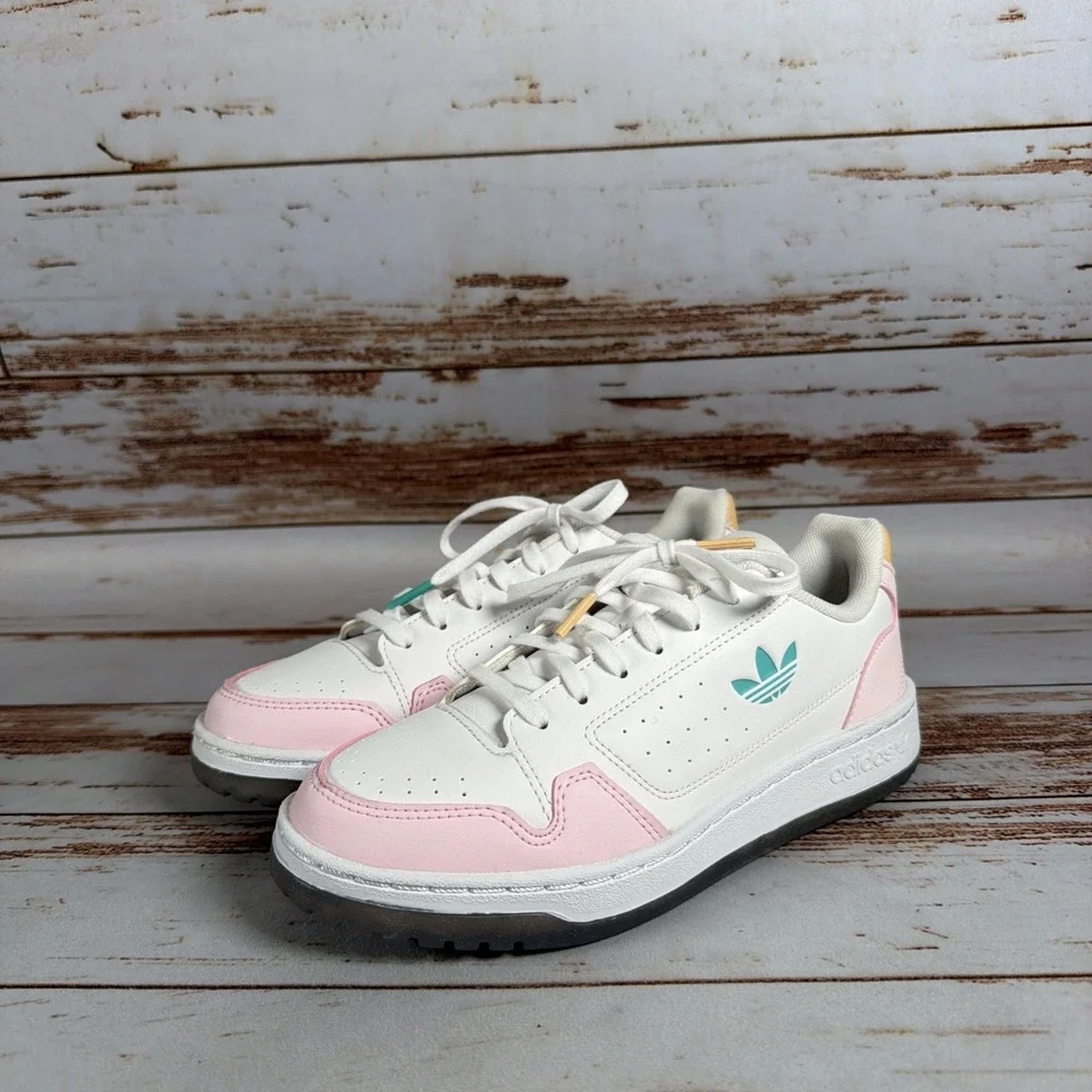 Adidas NY 90 Cloud Size 4.5 White Light Purple Clear Pink GS GY1172